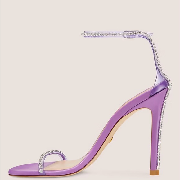 Stuart Weitzman Embellished PVC Sandals - Picture 2 of 4